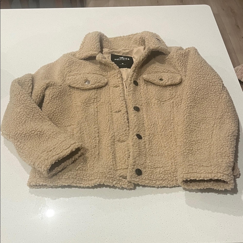 Women's Tan Sherpa Jacket